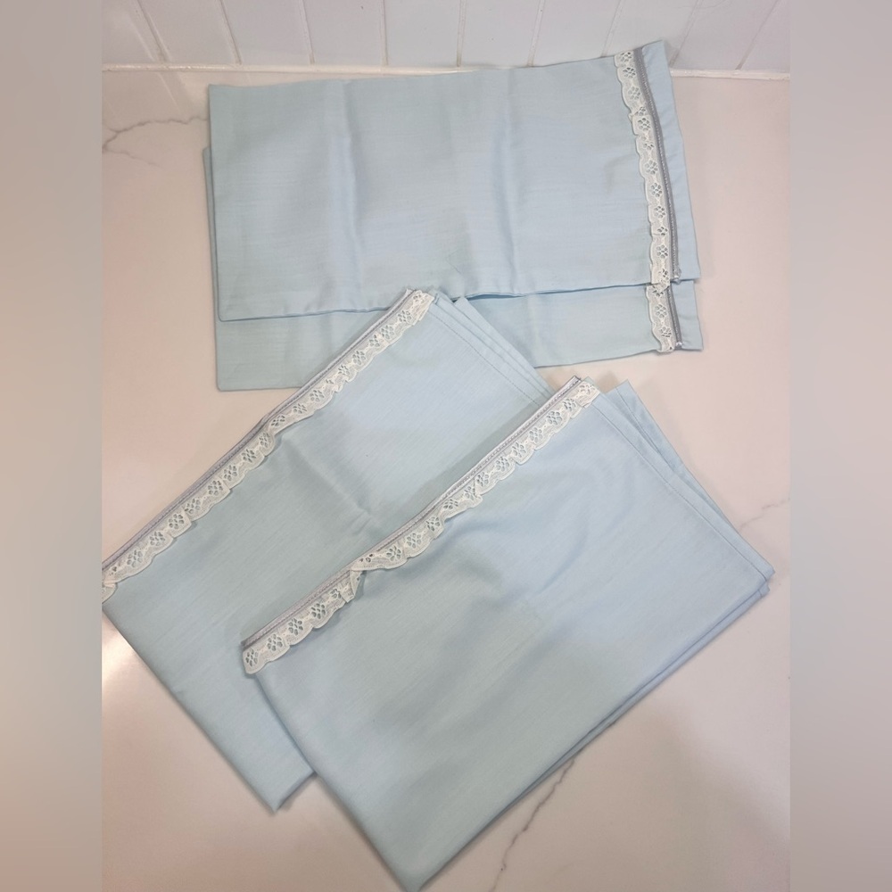 Doll Bedding For 18” Doll Like American Girl Doll Sheet And Pillow Case Set Of 2